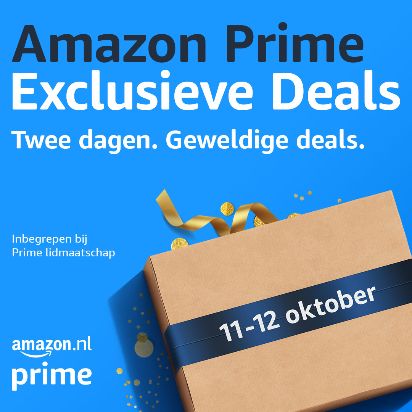 Amazon introduceert 'Prime Exclusieve Deals' - een nieuw shopping event op 11 en 12 oktober met aanbiedingen en grote kortingen voor de komende feestdagen